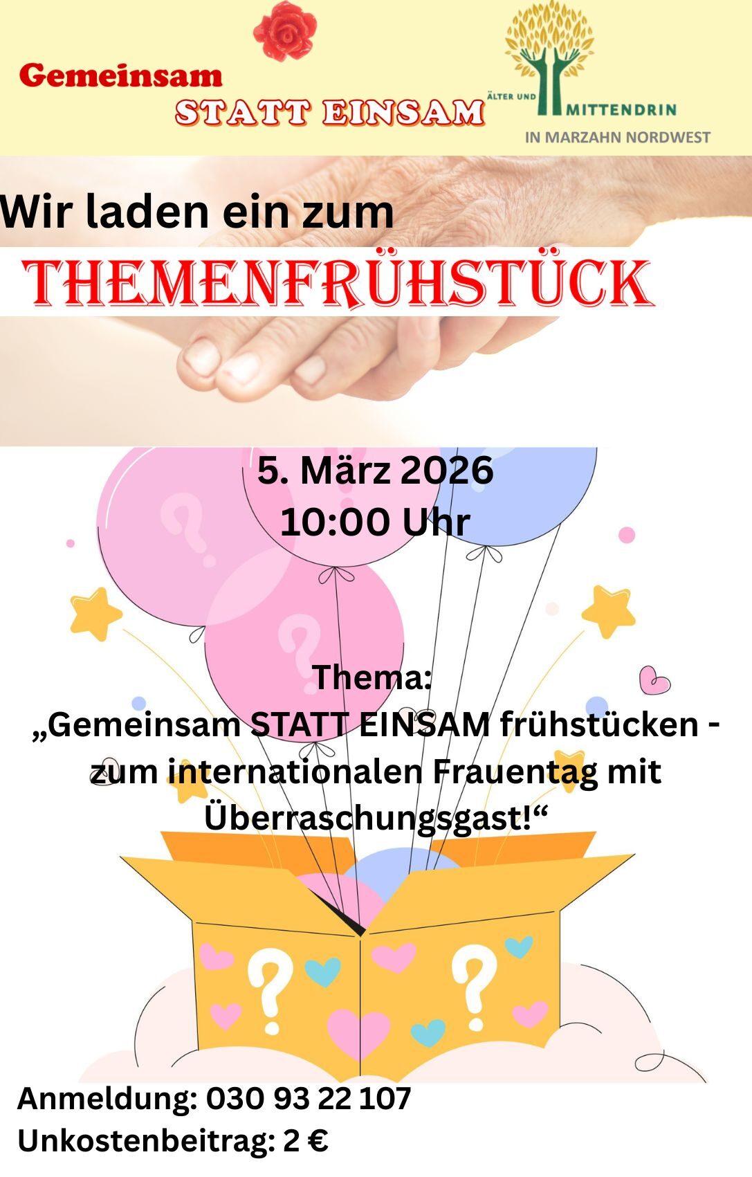 Themenfrühstück zum Internationalen Frauentag