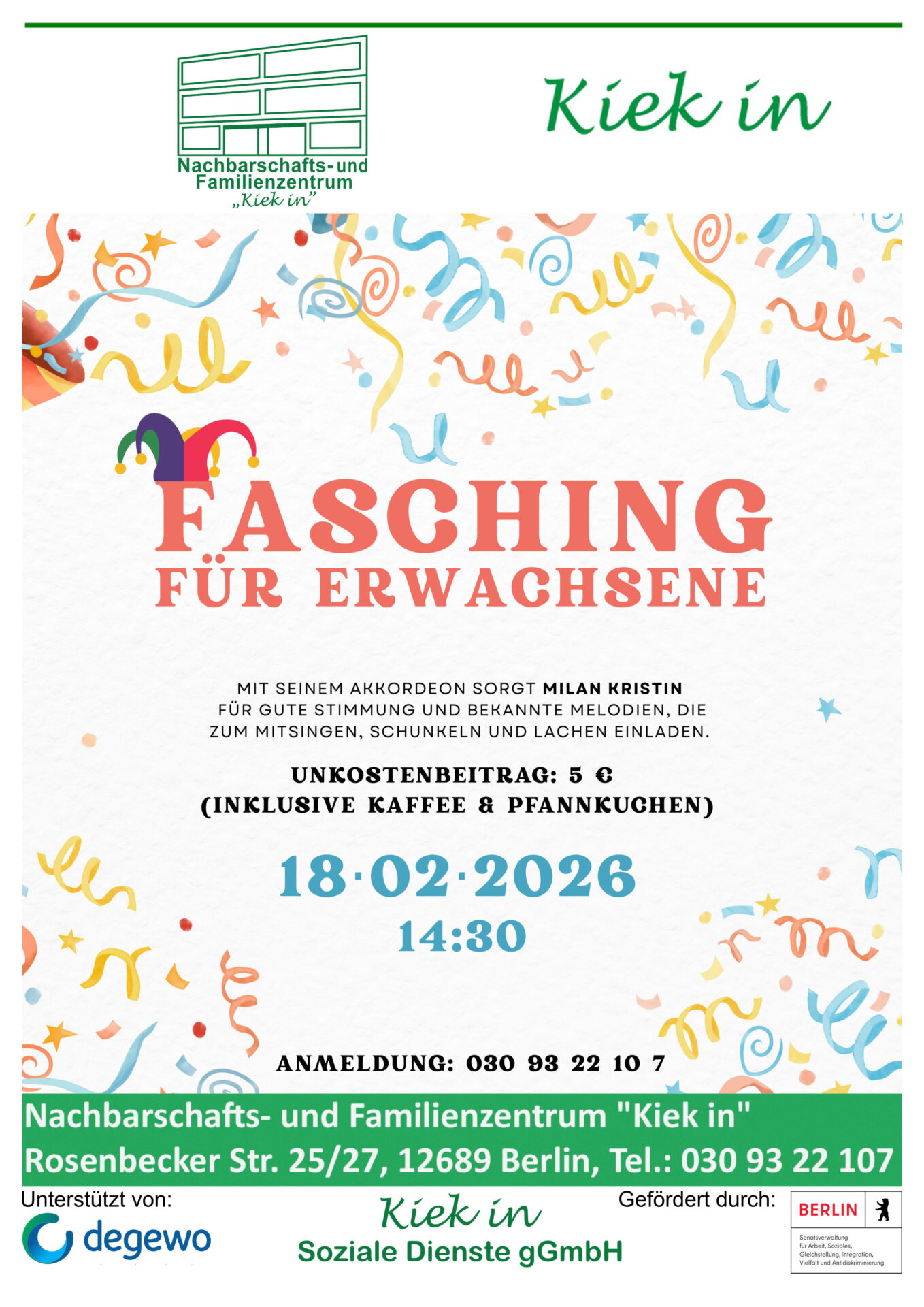 Fasching für erwachsene