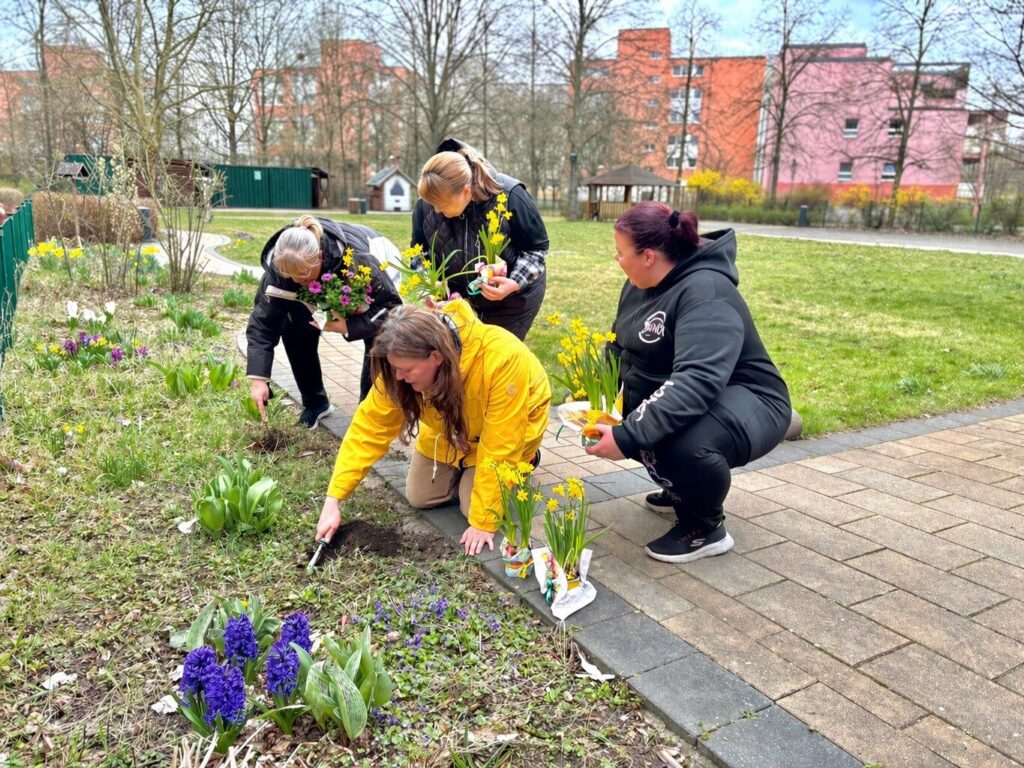 Frühlingsaktion bei uns im Familien- und Nachbarschaftshaus