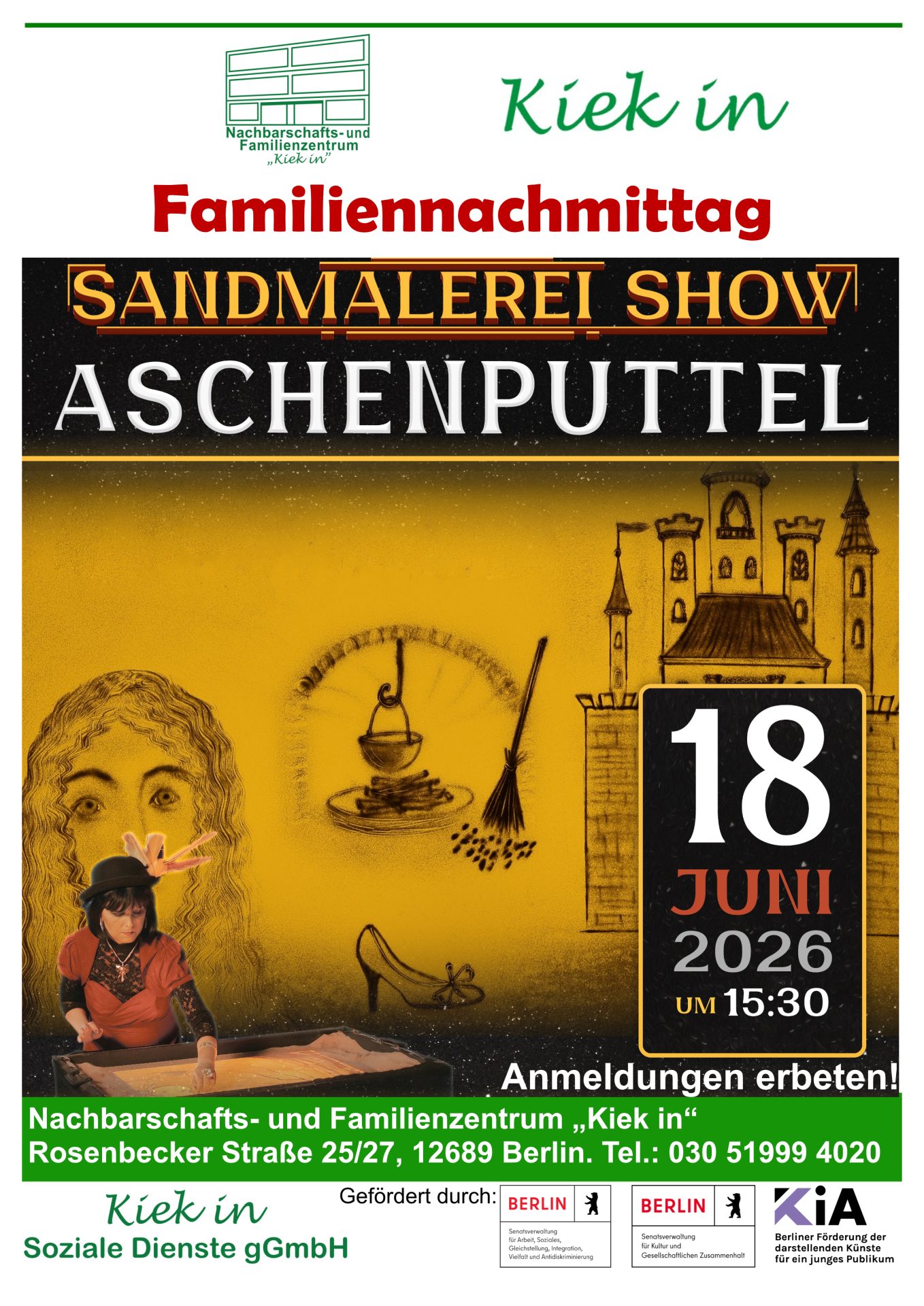 Sandmalerei-Show „Aschenputtel“